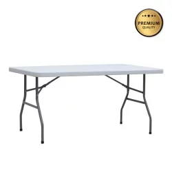 Τραπέζι catering - συνεδρίου Capri  πτυσσόμενο - μονοκόμματη επιφάνεια χρώμα λευκό του πάγου 152x76x74εκ.