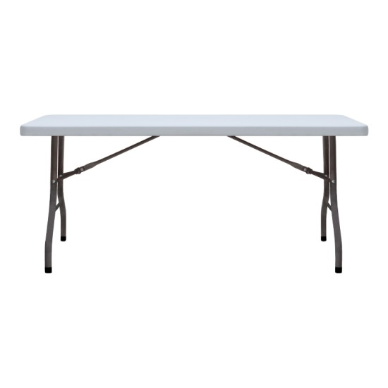 Τραπέζι catering - συνεδρίου Capri  πτυσσόμενο - μονοκόμματη επιφάνεια χρώμα λευκό του πάγου 152x76x74εκ.