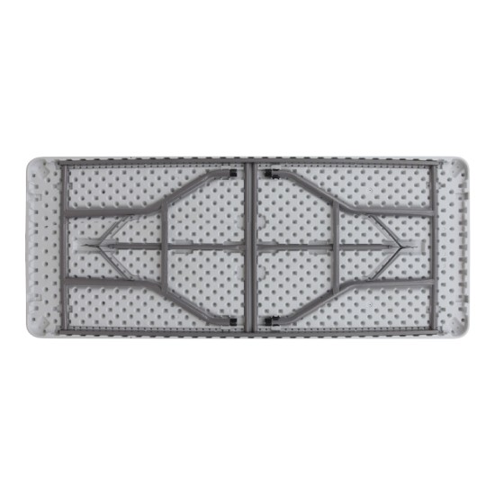 Τραπέζι catering - συνεδρίου Capri  πτυσσόμενο - μονοκόμματη επιφάνεια χρώμα λευκό του πάγου 183x76x74εκ.