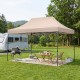Κιόσκι - Gazebo Bari  πτυσσόμενο μεταλλικός σκελετός - αδιάβροχο ύφασμα χρώμα της άμμου 3x4,5x3,20m.