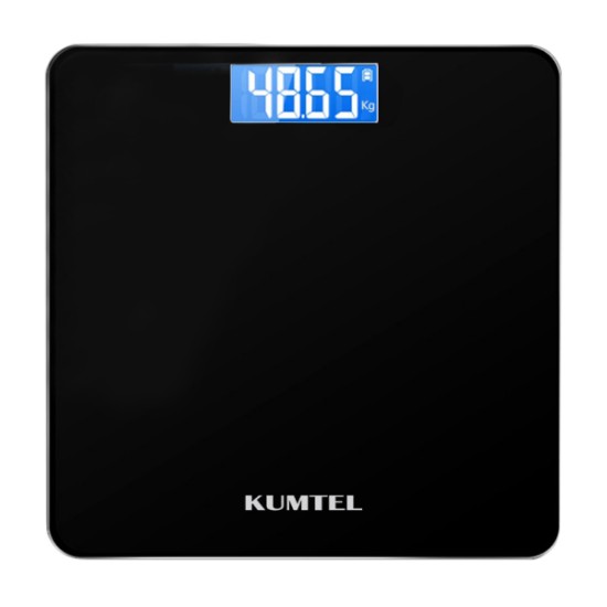 Ηλεκτρονική ζυγαριά μπάνιου KUMTEL HDB-02 χρώμα μαύρο 180kg - 0233563