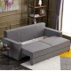 Καναπές - κρεβάτι Ece Megapap τριθέσιος υφασμάτινος χρώμα γκρι 215x90x88εκ. - 0222713