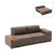 Καναπές - κρεβάτι πολυμορφικός Perenna  τριθέσιος υφασμάτινος χρώμα καφέ 233x93x83εκ.