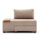 Πολυθρόνα - κρεβάτι Perenna  υφασμάτινη χρώμα μπεζ 116x93x83εκ.