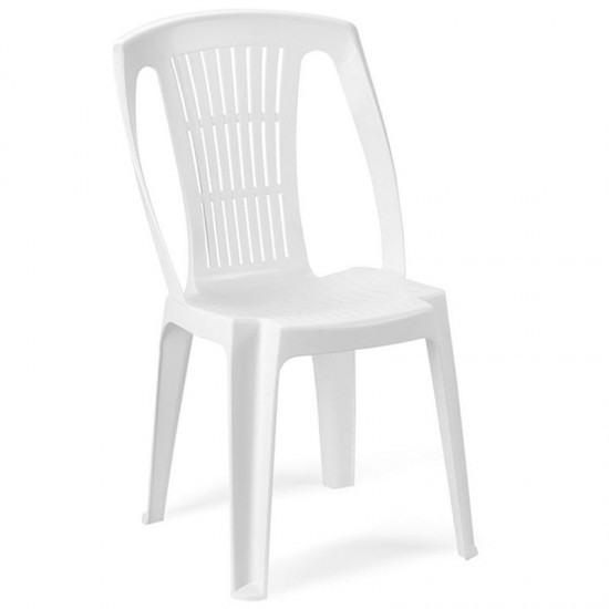 Καρέκλα Stella από πολυπροπυλένιο σε χρώμα λευκό 46x53x86εκ. - 0042104