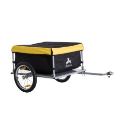 Αναδιπλούμενο Τρέιλερ Ποδηλάτου για Φορτία από Ατσάλι 140 x 88 x 60 cm Χρώματος Κίτρινο HOMCOM 5664-0005Y