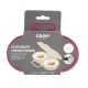 Διπλή Συσκευή Μαγειρέματος Αυγών για Φούρνο Μικροκυμάτων Χρώματος Μπορντό Cook Concept KC2152