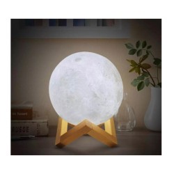 Επαναφορτιζόμενο Φωτιστικό Φεγγάρι 3D με LED Εναλλασσόμενο Φωτισμό και Τηλεχειριστήριο GEM BN2226