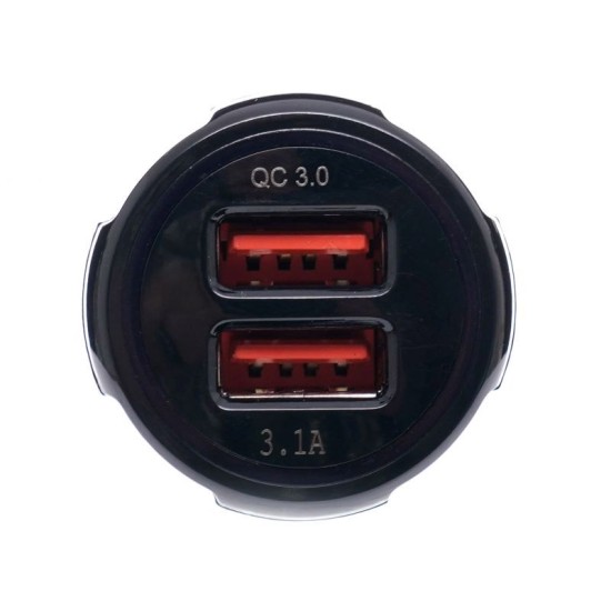 Φορτιστής Αυτοκινήτου με 1 Θύρα USB 3.1A και 1 USB QC 3.0 Kraft-Dele KD-1235