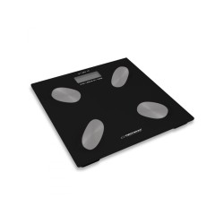 Ηλεκτρονική Ζυγαριά Μπάνιου - Λιπομετρητής Χρώματος Μαύρο Esperanza EBS022K