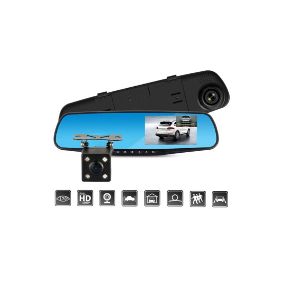 Κάμερα Καθρέπτης Αυτοκινήτου με Οθόνη LCD 4.3'' SPM SJ54