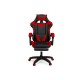 Καρέκλα Gaming με Υποπόδιο 63 x 62 x 114-124 cm Χρώματος Κόκκινο - Μαύρο Idomya 30078800