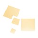 Σετ Επιτοίχιοι Καθρέπτες σε Τετράγωνο Σχήμα Χρώματος Χρυσό 7 τμχ Home Deco Factory HD4373-Pattern