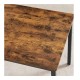 Σετ Μεταλλικό Ορθογώνιο Τραπέζι - Bar 110 x 70 x 75 cm με 2 Πάγκους VASAGLE KDT070B01