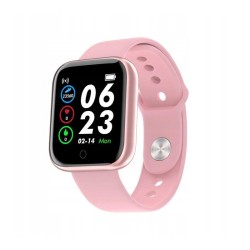 Smartwatch Y68S με Μετρητή Καρδιακών Παλμών Χρώματος Ροζ SPM Y68S-Pink