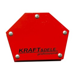 Εξάγωνη Μαγνητική Γωνία Συγκράτησης Μετάλλων για Ηλεκτροσυγκόλληση έως 22.6 Kg Kraft-Dele KD-1896