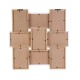 Ξύλινη Κορνίζα 9 Θέσεων 44.5 x 3 x 44 cm Home Deco Factory HD4212