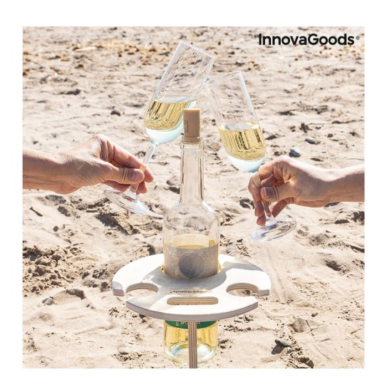 Ξύλινο Φορητό Πτυσσόμενο Τραπέζι Κρασιού Εξωτερικού Χώρου Winnek InnovaGoods V0103486