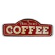 Μεταλλική Πινακίδα LED Forever Light RETRO Fresh Brewed Coffee Κόκκινο-Χρυσό Μεταλλική Πινακίδα LED Forever Light RETRO Fresh Brewed Coffee Κόκκινο-Χρυσό