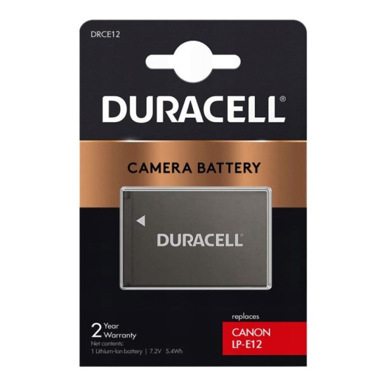 Μπαταρία Κάμερας Duracell DRCE12 για Canon LP-E12 7.2V 750 mAh (1 τεμ) Μπαταρία Κάμερας Duracell DRCE12 για Canon LP-E12 7.2V 750 mAh (1 τεμ)