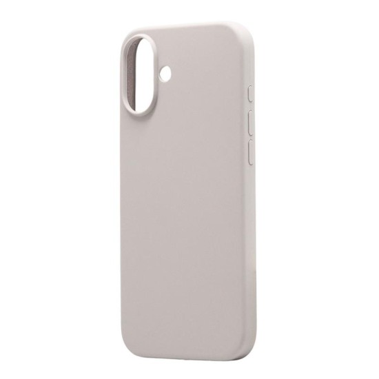 Θήκη Liquid Silicon inos Apple iPhone 16 5G Velvet Ανοιχτό Γκρι Θήκη Liquid Silicon inos Apple iPhone 16 5G Velvet Ανοιχτό Γκρι