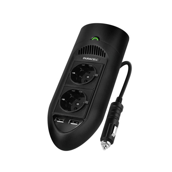 Inverter Αυτοκινήτου Duracell 12V σε 220V & 2 Θύρες USB 2.4A 175W Inverter Αυτοκινήτου Duracell 12V σε 220V & 2 Θύρες USB 2.4A 175W