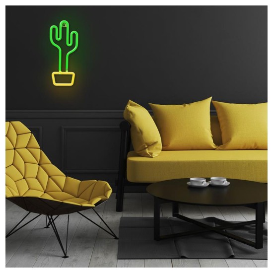 Neon LED Forever Light FLNE02 CACTUS (USB/Μπαταρίας & On/Off) Πράσινο Neon LED Forever Light FLNE02 CACTUS (USB/Μπαταρίας & On/Off) Πράσινο