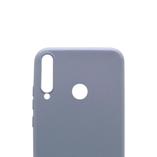 Θήκη Liquid Silicon inos Huawei P40 Lite E L-Cover Γκρι-Μπλε Θήκη Liquid Silicon inos Huawei P40 Lite E L-Cover Γκρι-Μπλε