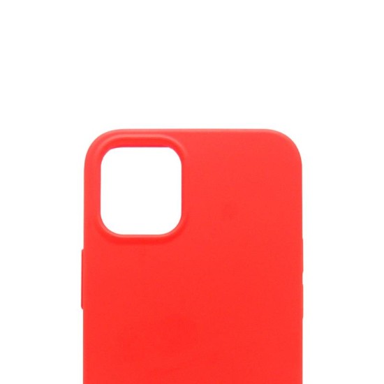 Θήκη Liquid Silicon inos Apple iPhone 12 mini L-Cover Κόκκινο