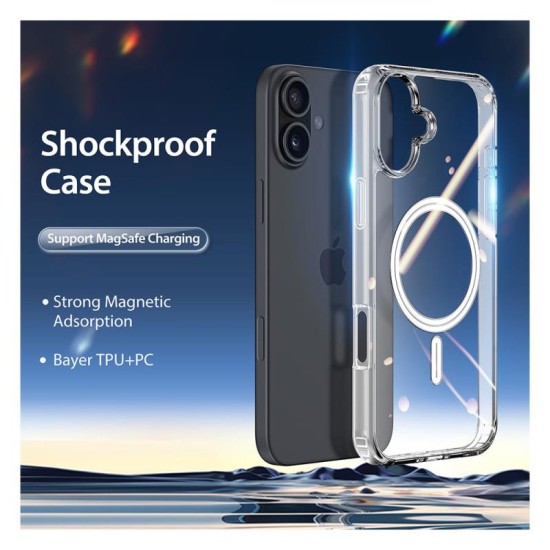 Θήκη TPU & PC Dux Ducis Clin Magnetic MagSafe Apple iPhone 16 Διάφανο Θήκη TPU & PC Dux Ducis Clin Magnetic MagSafe Apple iPhone 16 Διάφανο