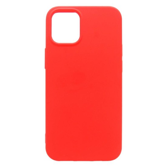 Θήκη Liquid Silicon inos Apple iPhone 12 mini L-Cover Κόκκινο