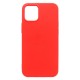 Θήκη Liquid Silicon inos Apple iPhone 12 mini L-Cover Κόκκινο