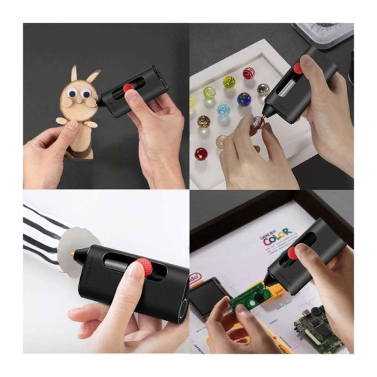 Πιστόλι για Κόλλες DIY Art Craft Mini Wowstick Pen+ με 20 Sticks Σιλικόνης
