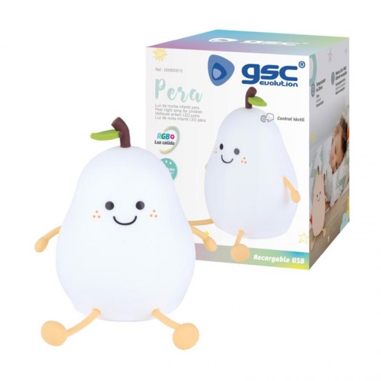 Επαναφορτιζόμενο Φωτιστικό LED GSC Pear 1W RGB Λευκό Επαναφορτιζόμενο Φωτιστικό LED GSC Pear 1W RGB Λευκό