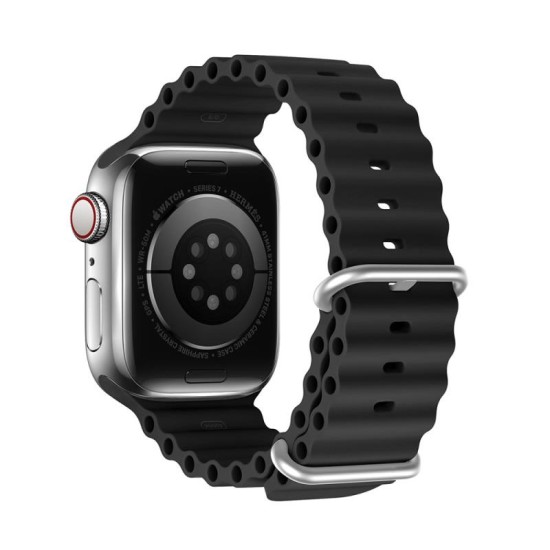 Λουράκι Σιλικόνης Dux Ducis OceanWave Bracelet Apple Watch (42/ 44/ 45mm) Μαύρο