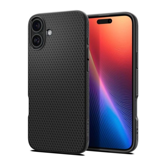 Θήκη Soft TPU Spigen Liquid Air Apple iPhone 16 Plus Μαύρο Θήκη Soft TPU Spigen Liquid Air Apple iPhone 16 Plus Μαύρο