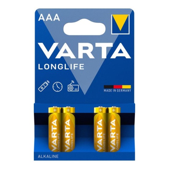 Μπαταρία Alkaline Varta Longlife AAA LR03 (4 τεμ.) Μπαταρία Alkaline Varta Longlife AAA LR03 (4 τεμ.)