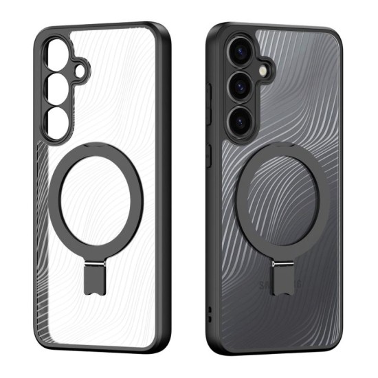 Θήκη TPU & PC Dux Ducis Aimo Magnetic MagSafe με Stand Samsung S931 Galaxy S25 5G Μαύρο Θήκη TPU & PC Dux Ducis Aimo Magnetic MagSafe με Stand Samsung S931 Galaxy S25 5G Μαύρο