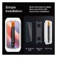 Tempered Glass Full Face Spigen Glas.tR EZ-FIT Apple iPhone 16 Pro Διάφανο (2 τεμ.)