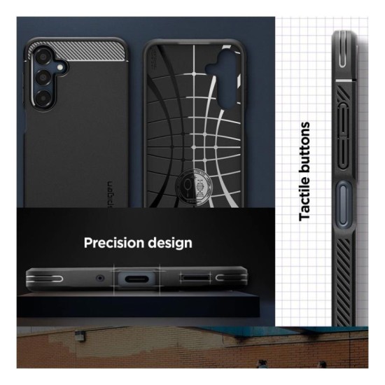 Θήκη Soft TPU Spigen Rugged Armor Samsung A165 Galaxy A16/ A166B Galaxy A16 5G Μαύρο Θήκη Soft TPU Spigen Rugged Armor Samsung A165 Galaxy A16/ A166B Galaxy A16 5G Μαύρο