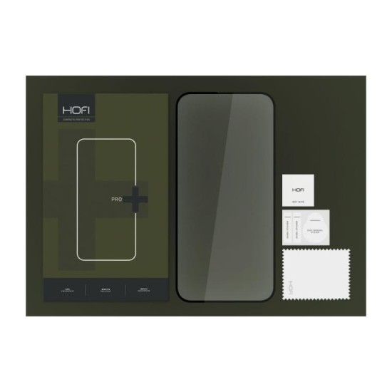 Tempered Glass Full Face Hofi Pro+ Apple iPhone 15 Pro Μαύρο (1 τεμ.) Tempered Glass Full Face Hofi Pro+ Apple iPhone 15 Pro Μαύρο (1 τεμ.)