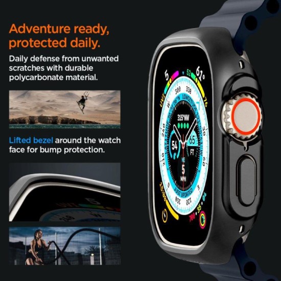 Θήκη PC Spigen Thin Fit Apple Watch Ultra 49mm Μαύρο Θήκη PC Spigen Thin Fit Apple Watch Ultra 49mm Μαύρο