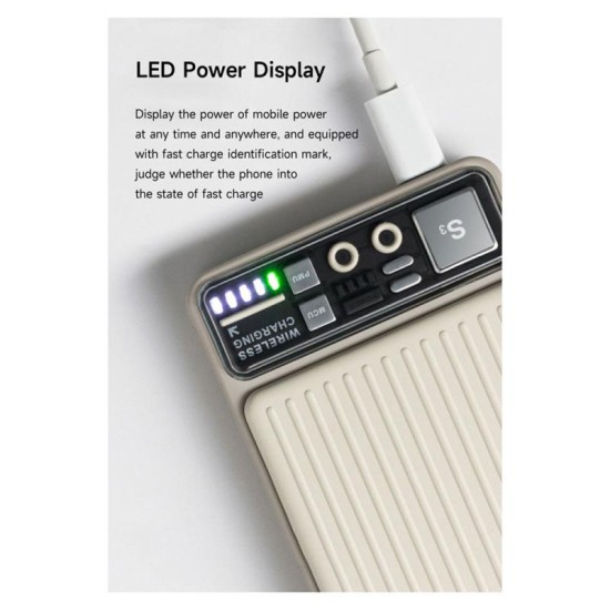Ασύρματος Φορτιστής Ανάγκης Devia S28 Magnetic 22.5W 10000mAh Extreme Speed Ivory