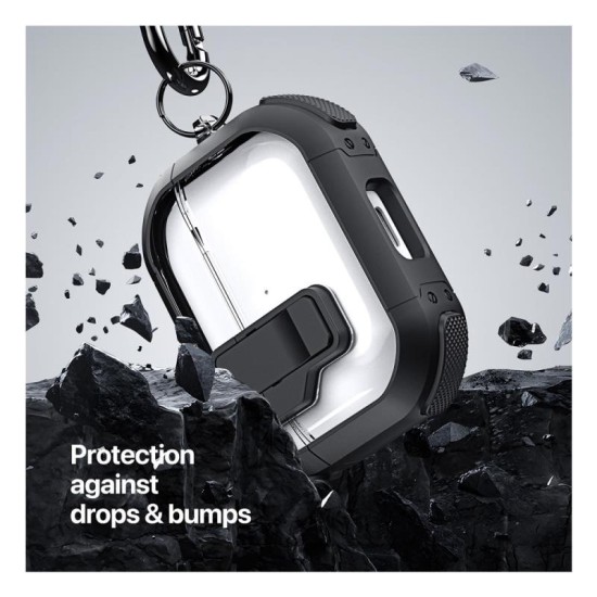 Θήκη TPU & PC Dux Ducis PECN Apple AirPods 4 με Γάντζο Λευκό Θήκη TPU & PC Dux Ducis PECN Apple AirPods 4 με Γάντζο Λευκό