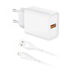 Φορτιστής Ταξιδίου inos με Έξοδο USB A 18W & Lightning Καλώδιο 1m Λευκό Φορτιστής Ταξιδίου inos με Έξοδο USB A 18W & Lightning Καλώδιο 1m Λευκό