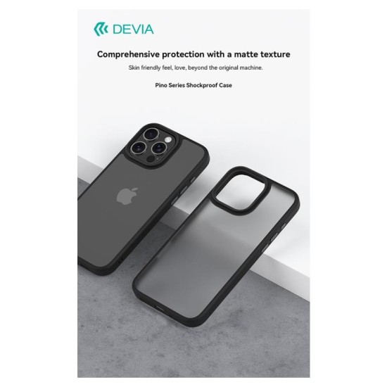 Θήκη TPU & PC Shock Proof Devia Apple iPhone 16 Plus Pino Μαύρο