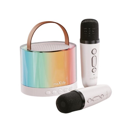 Φορητό Ηχείο Bluetooth Maxlife MXKS-200 με Λειτουργία Karaoke 5W Λευκό Φορητό Ηχείο Bluetooth Maxlife MXKS-200 με Λειτουργία Karaoke 5W Λευκό