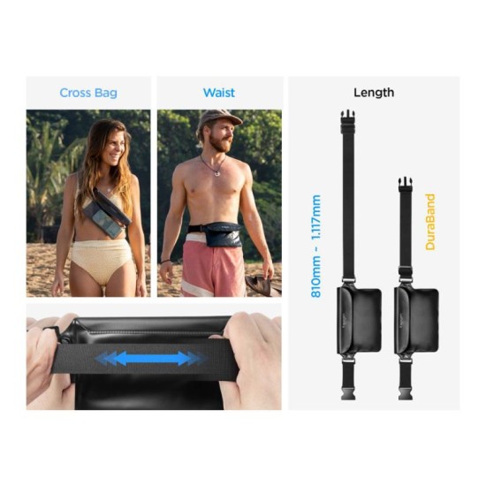 Universal Αδιάβροχο Τσαντάκι Μέσης Spigen A620 για Smartphones Μαύρο (1 τεμ.) Universal Αδιάβροχο Τσαντάκι Μέσης Spigen A620 για Smartphones Μαύρο (1 τεμ.)