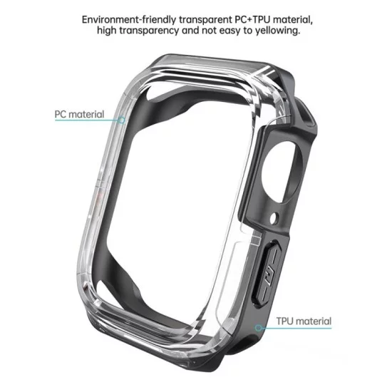 Θήκη TPU & PC Devia Sport Apple Watch 7/ 8 (41mm) Shock Proof Σκούρο Μπλε