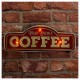 Μεταλλική Πινακίδα LED Forever Light RETRO Fresh Brewed Coffee Κόκκινο-Χρυσό Μεταλλική Πινακίδα LED Forever Light RETRO Fresh Brewed Coffee Κόκκινο-Χρυσό
